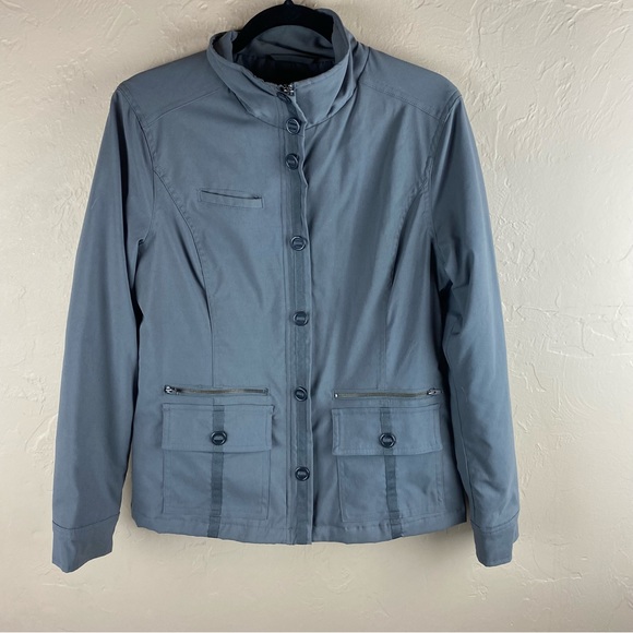 Prana Lydia Utility Military Jacket Gray Women’s size medium - Picture 4 of 14